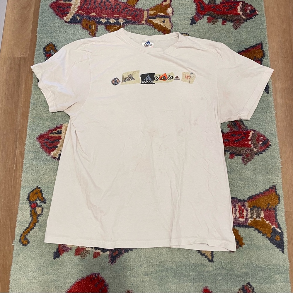 Adidas Vintage 90s Men’s Graphic T-shirt Soccer Single Stitch Athletic